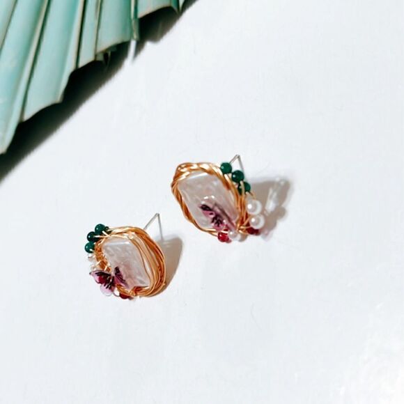 Butterfly earrings #672 - Picture 3 of 5